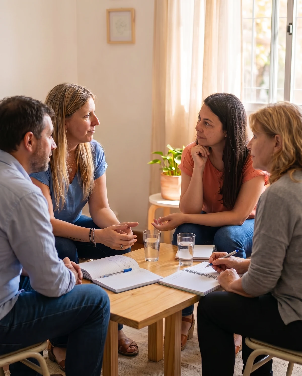 Grupo de personas trabajando — taller de resolución de conflictos con inteligencia emocional